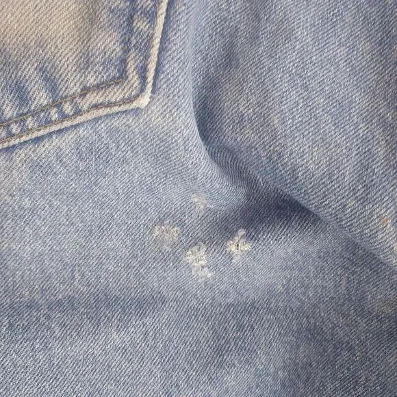 Carhartt Mens 40x30 Traditional Fit Distressed Stonewash Denim Jeans B180 STW - Picture 5 of 7